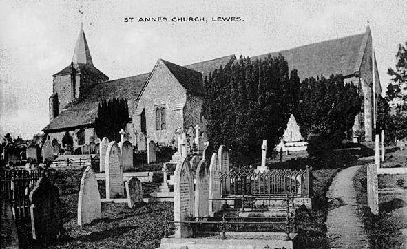 St Annes Lewes (Postcard)